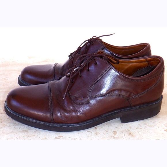 Bass flex dark brown leather dress shoes main image 2